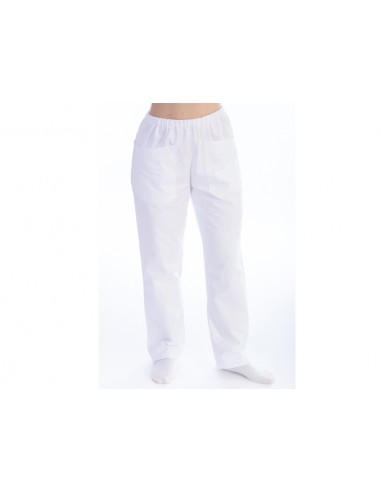 TROUSERS - cotton/polyester - unisex XL white
