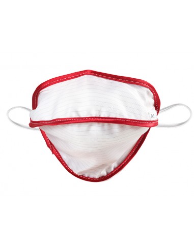 MYCROCLEAN ADULT REUSABLE SURGICAL MASK - BFE 99.8% - white-red