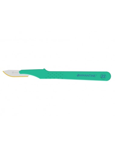 DIAMANTINE DISPOSABLE SCALPELS WITH S/S BLADE N. 22 - sterile