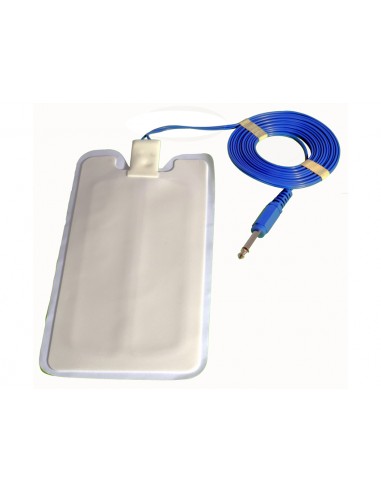 SINGLE USE GROUND PADS WITH 3 m CABLE - 6.3 mm plug - adult