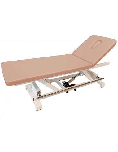 ELECTRIC HEIGHT ADJUSTABLE TREATMENT TABLE with footbar - beige