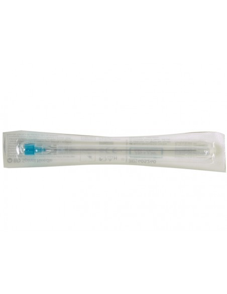 BD QUINCKE POINT NEEDLES 23G - 0.64x90 mm turquoise