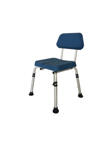 SHOWER CHAIR with PU backrest and seat - load 136 kg
