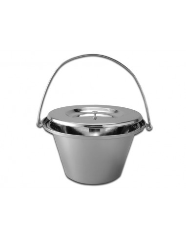 S/S COMMODE BUCKET WITH COVER - 5 l
