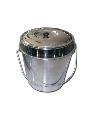 S/S BUCKET WITH COVER - 15 l