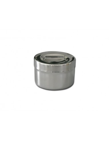 S/S DRESSING JAR 0.5 l with lid - diam.106x66 mm