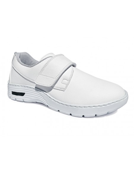 HF200 SNEAKERS PROFESSIONNELLES - 42 - bande velcro - blanches