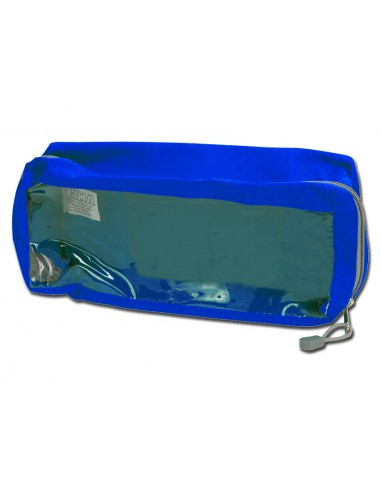 E2 RECTANGULAR BAG with window - blue