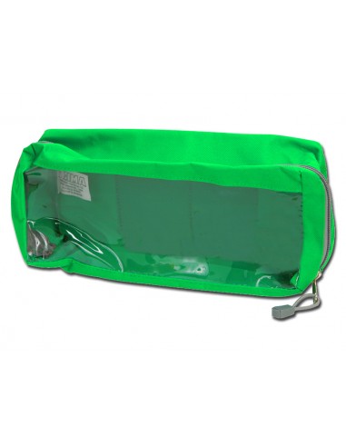 E2 RECTANGULAR BAG with window - green