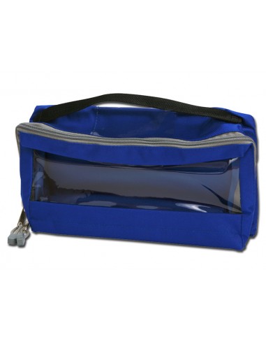E3 RECTANGULAR BAG padded with window and handle - blue