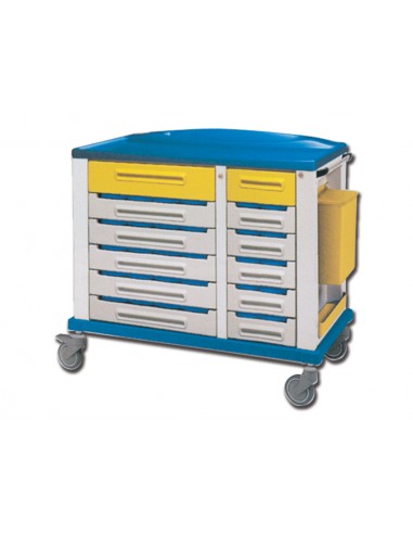 PHARMACY TROLLEY - large 30 partition