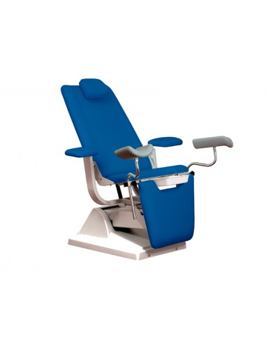 GYNEX BED CHAIR with roll holder - blue