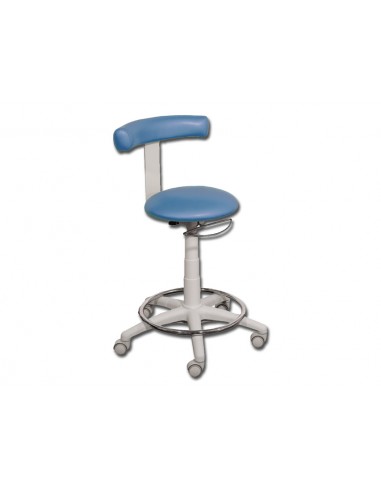 STOOL with ring - light blue