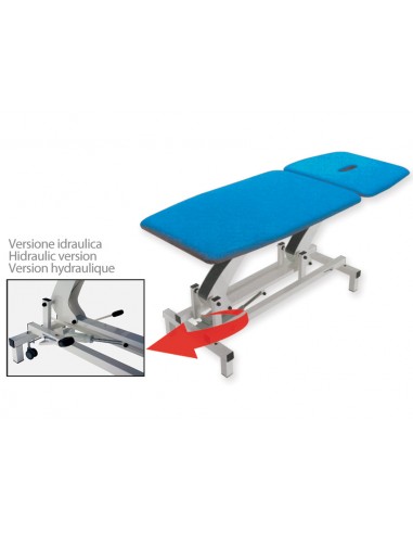 BRUXELLES TABLE hydraulic - blue