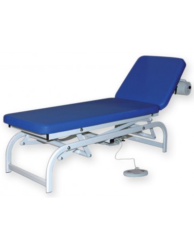 KING HEIGHT ADJUSTABLE EXAMINATION COUCH - blue