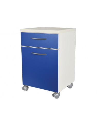 BEDSIDE TABLE WITH DRAWER - blue