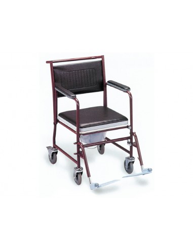 COMMODE WHEELCHAIR with castors - painted