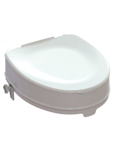 RAISED TOILET SEAT with fixing system - height 10 cm