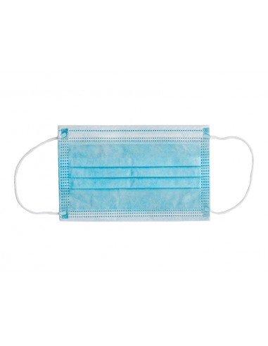 GISAFE 98% FILTERING SURGEON MASK 3 PLY type II with loops - pediatric - light blue - flowpack