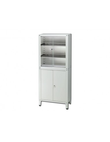 VALUE CABINET - 4 doors - tempered glass