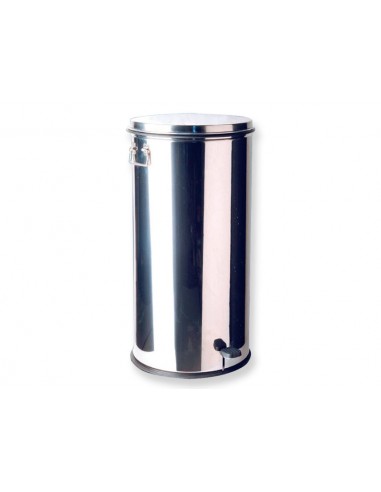 WASTE BIN 70 l with pedal - stainless steel