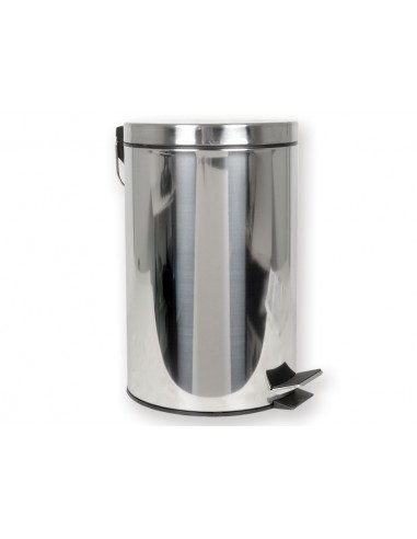 WASTE BIN 12 l with pedal - stainless steel