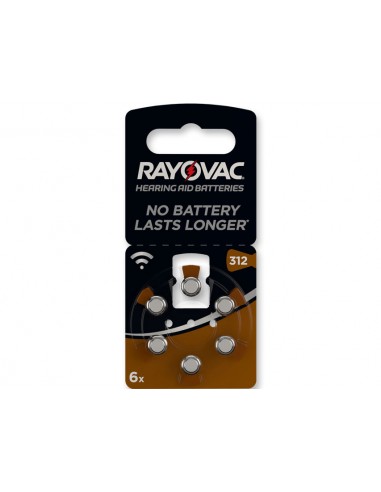 PILES ACOUSTIQUES RAYOVAC - 312