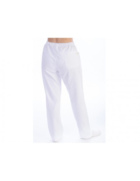 TROUSERS - cotton/polyester - unisex S white