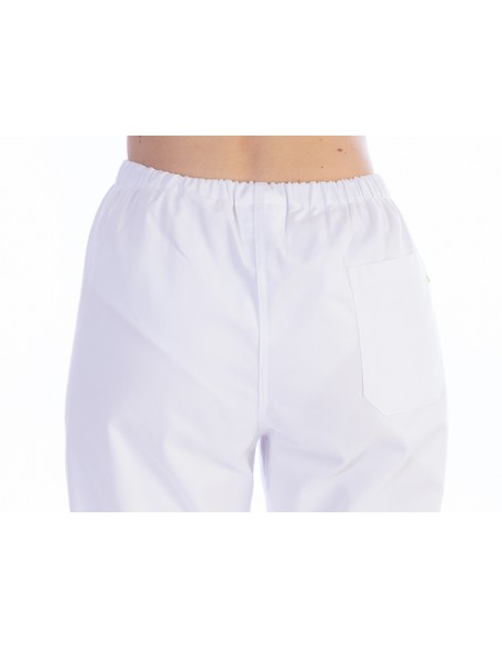 TROUSERS - cotton/polyester - unisex M white