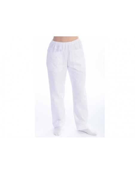 TROUSERS - cotton/polyester - unisex L white