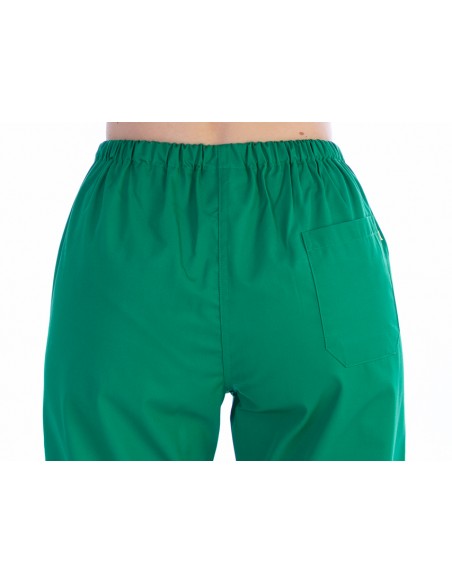 TROUSERS - cotton/polyester - unisex XS green