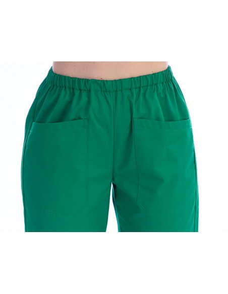 TROUSERS - cotton/polyester - unisex M green