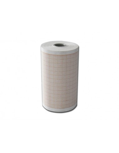 ECG thermal paper 80x25 mm x m roll - orange grid