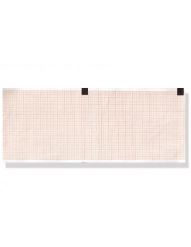 ECG thermal paper 110x140 mm x143s pack - orange grid