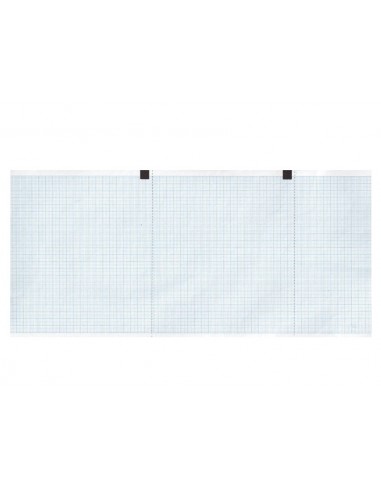 ECG thermal paper 120x18 mm x m roll - blue grid