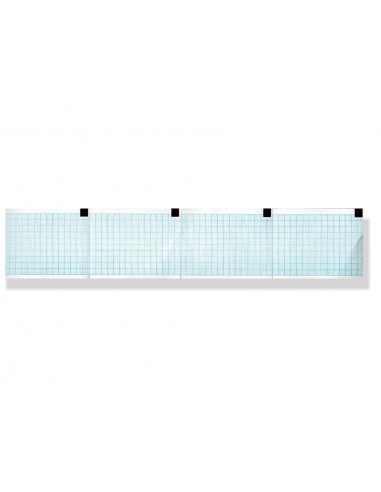 Papier thermique ECG 60x75mm x250f paquet - grille blue