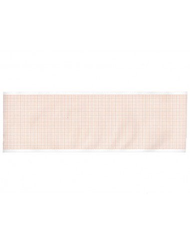 ECG thermal paper 90x28 mm x m roll - orange grid
