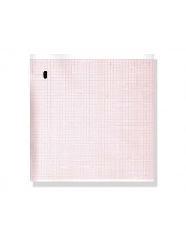 ECG thermal paper 215x280mm x300s pack - orange grid