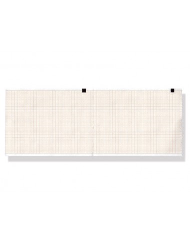 ECG thermal paper 110x140mm x200s pack - orange grid