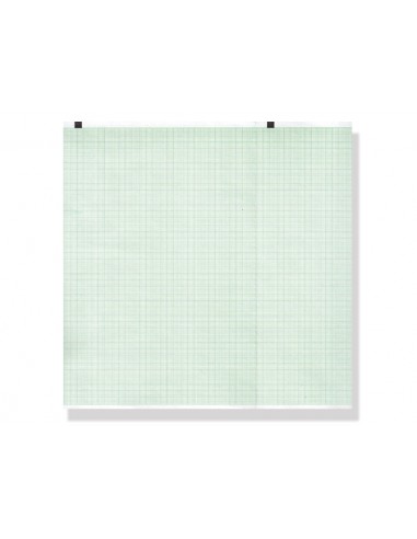 ECG thermal paper 210x140mm x150s pack - green grid