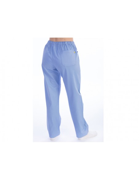 TROUSERS - cotton/polyester - unisex S light blue
