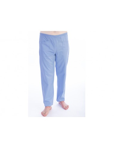 TROUSERS - cotton/polyester - unisex XL light blue