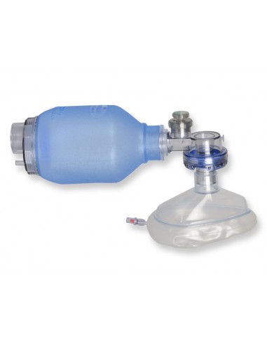 PVC SINGLE USE RESUSCITATOR - child - with Pop-off valve
