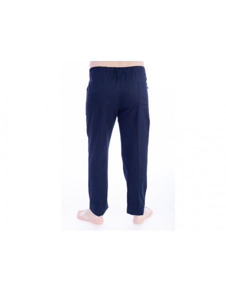 TROUSERS - cotton/polyester - unisex S navy blue