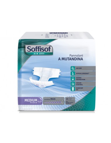 PANNOLONI SOFFISOFT AIR DRY - incontinenza forte - medio