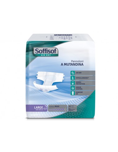 SOFFISOF AIR DRY INCONTINENCE PAD - heavy incontinence - large