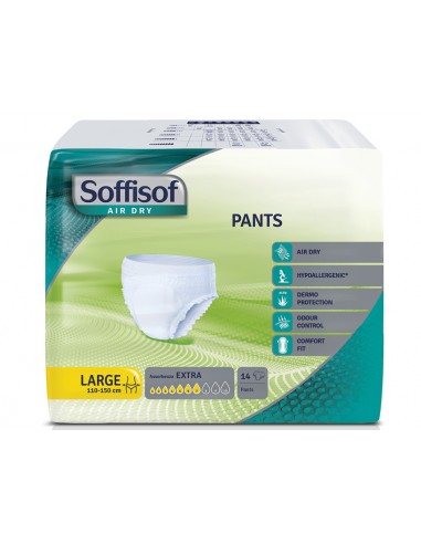 SOFFISOF PANTS/PULLUP - moderate incontinence - large