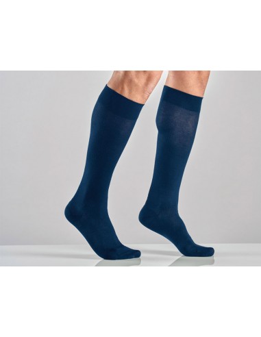 UNISEX COTTON SOCKS - M - medium compression - blue