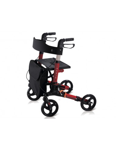 COMPACT ROLLATOR - foldable - red
