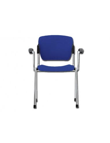 STACKABLE CHAIR with arms - blue